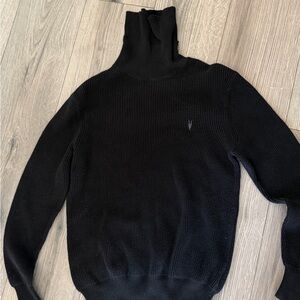 All Saints Vintage Men's Black Turtleneck Sweater